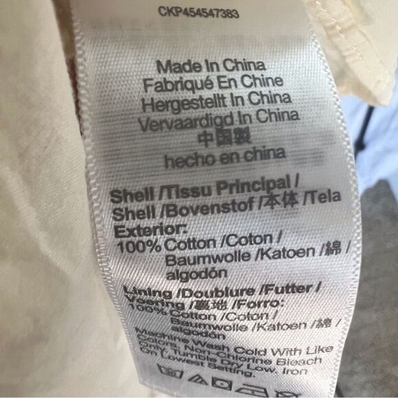 Madewell Womens Smocked Pull On‎ Mini Skirt in Neutral Colors Size Medium Lined - Picture 6 of 8